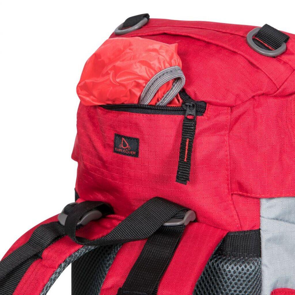 Trespass TREK 33 Wanderrucksack, 33 L – Rot/Grau 6/7