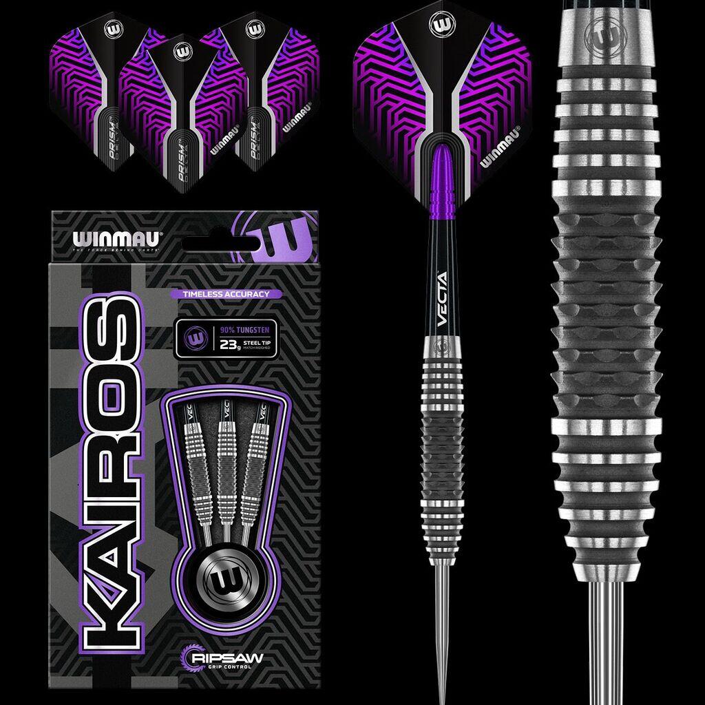 WINMAU Winmau Kairos Steel Tip Freccette, 23 g
