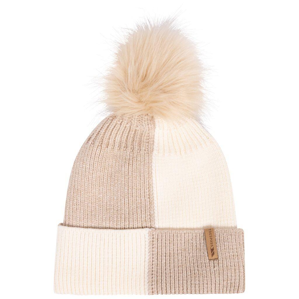 Womens Knitted Fleece Lined With Pompom Hat - Zariel 7/7