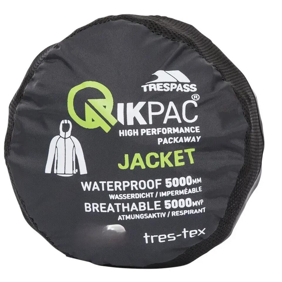 Waterproof jacket with zipped hood Trespass Qikpac X