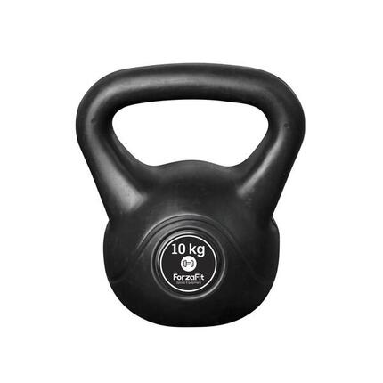 Kettlebell 2 kg - Kunststoff - für drinnen und draußen - Schwarz