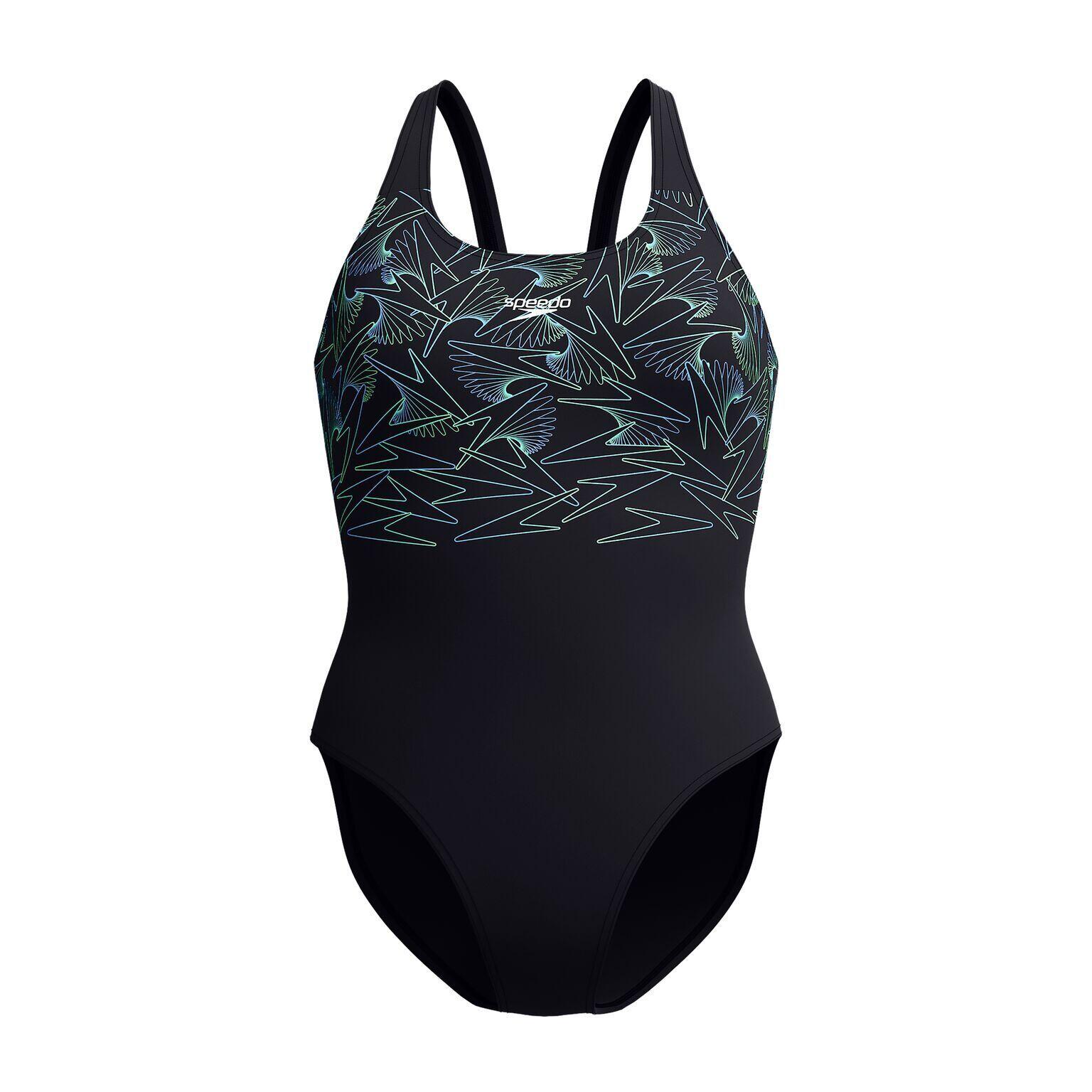 Speedo - Maillot De Bain 1 Pièce Femme Speedo Eco+ Hyperboom Placem Muscleb - Maillot De Bain 1 Pièce - Noir - 42 M/l - Decathlon