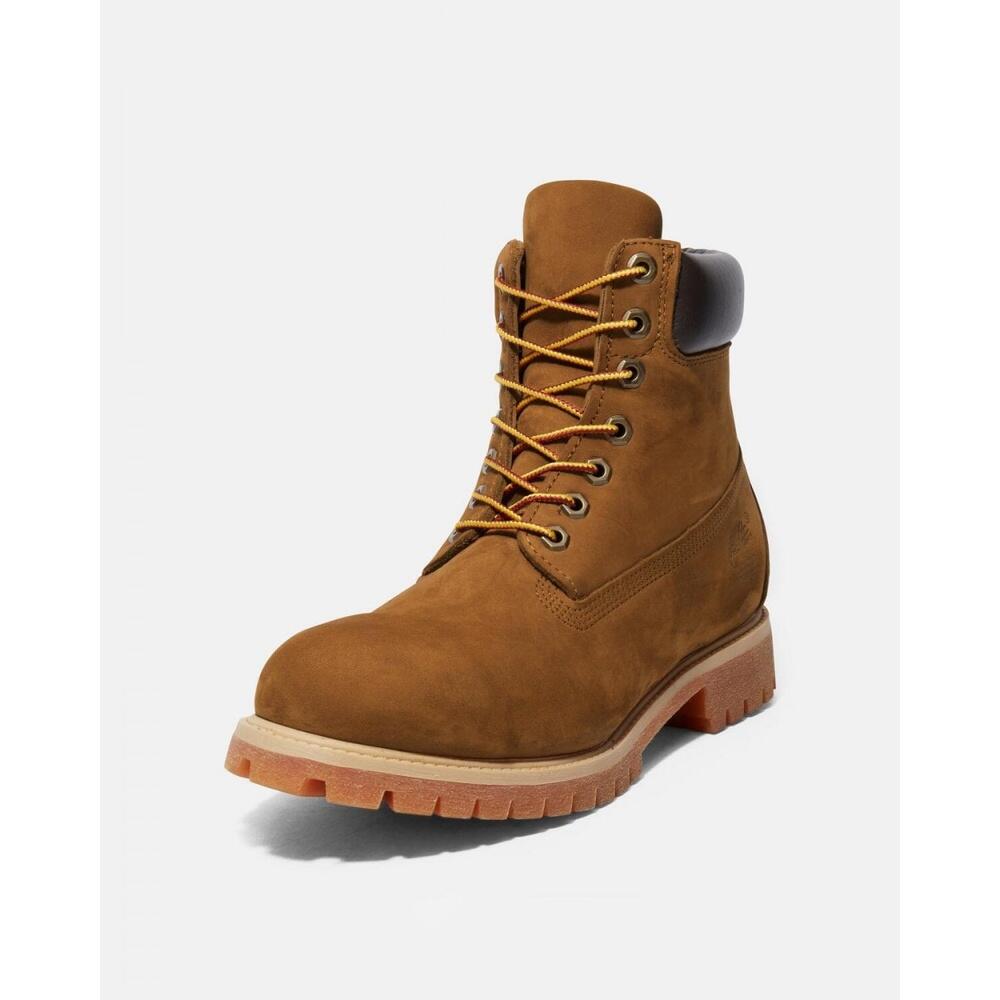 Timberland Premium Bottes 6 pouces Imperméables Dark Wheat Nubuck 2/6