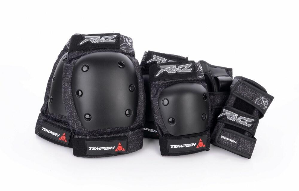 Rimz - Skatebescherming - 3-pack - Volwassenen - Zwart 6/7