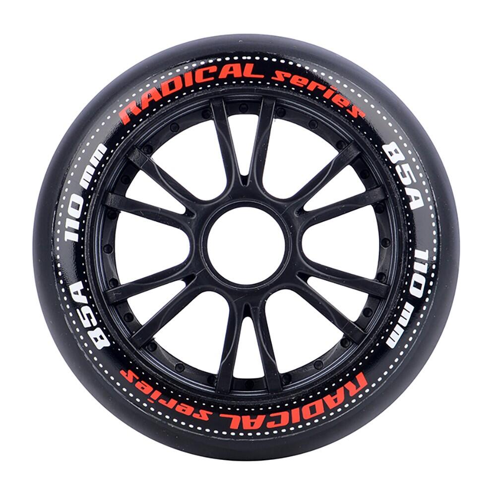 - Radical 86A - Wielen voor Skeelers - 110mm - 3 stuks - Zwart 3/4