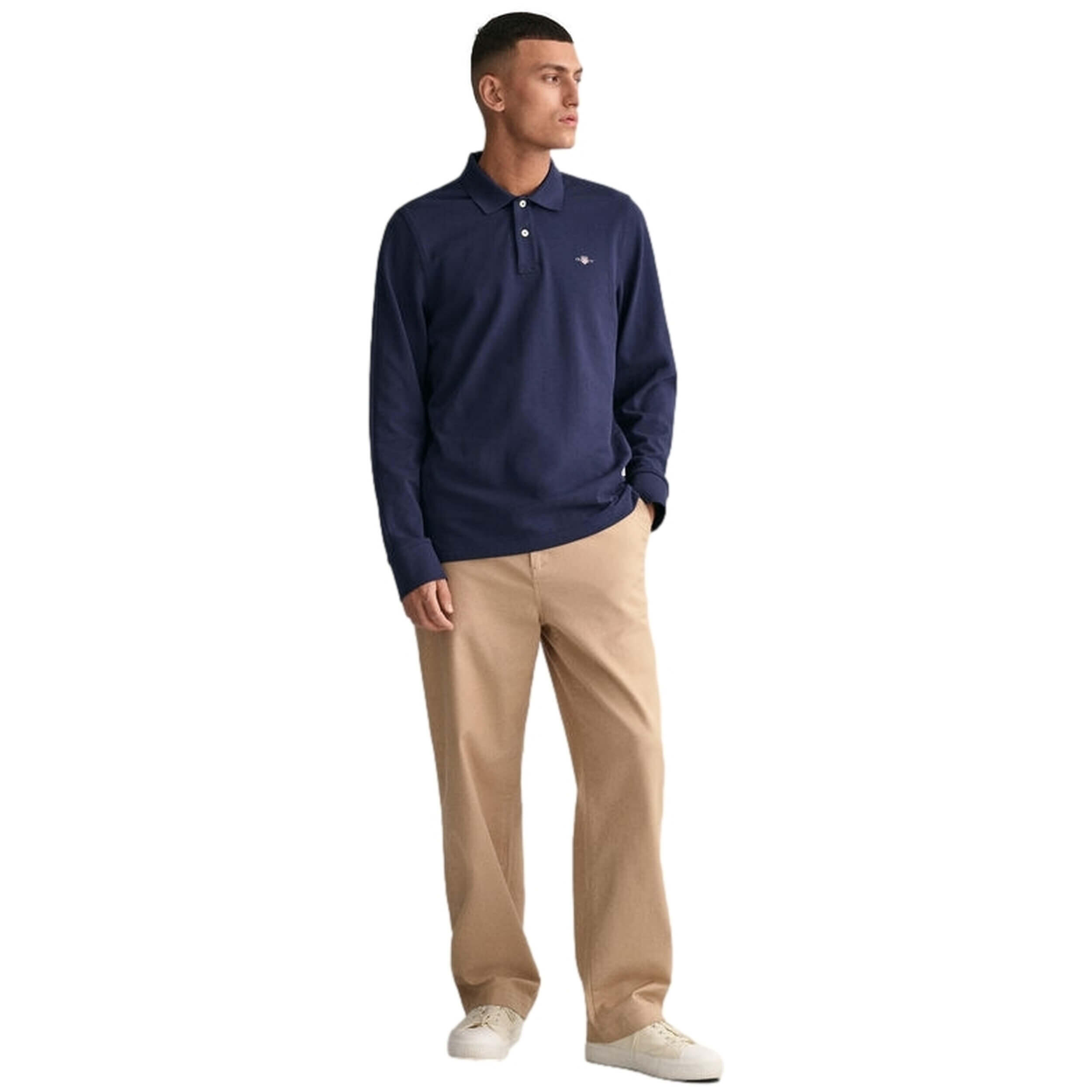 Polo à manches longues Gant modèle 2230433 pour homme 4/4