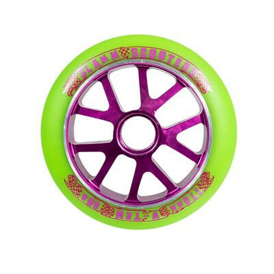 SLAMM SCOOTERS Roue de trottinette freestyle à  noyau en aluminium violet de 110 mm