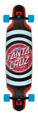 Santa cruz - decoder roskopp black/red 37.5" drop down longboard