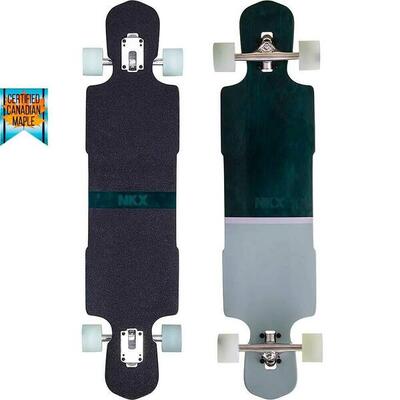 Nkx city action longboard 39 teal freeride