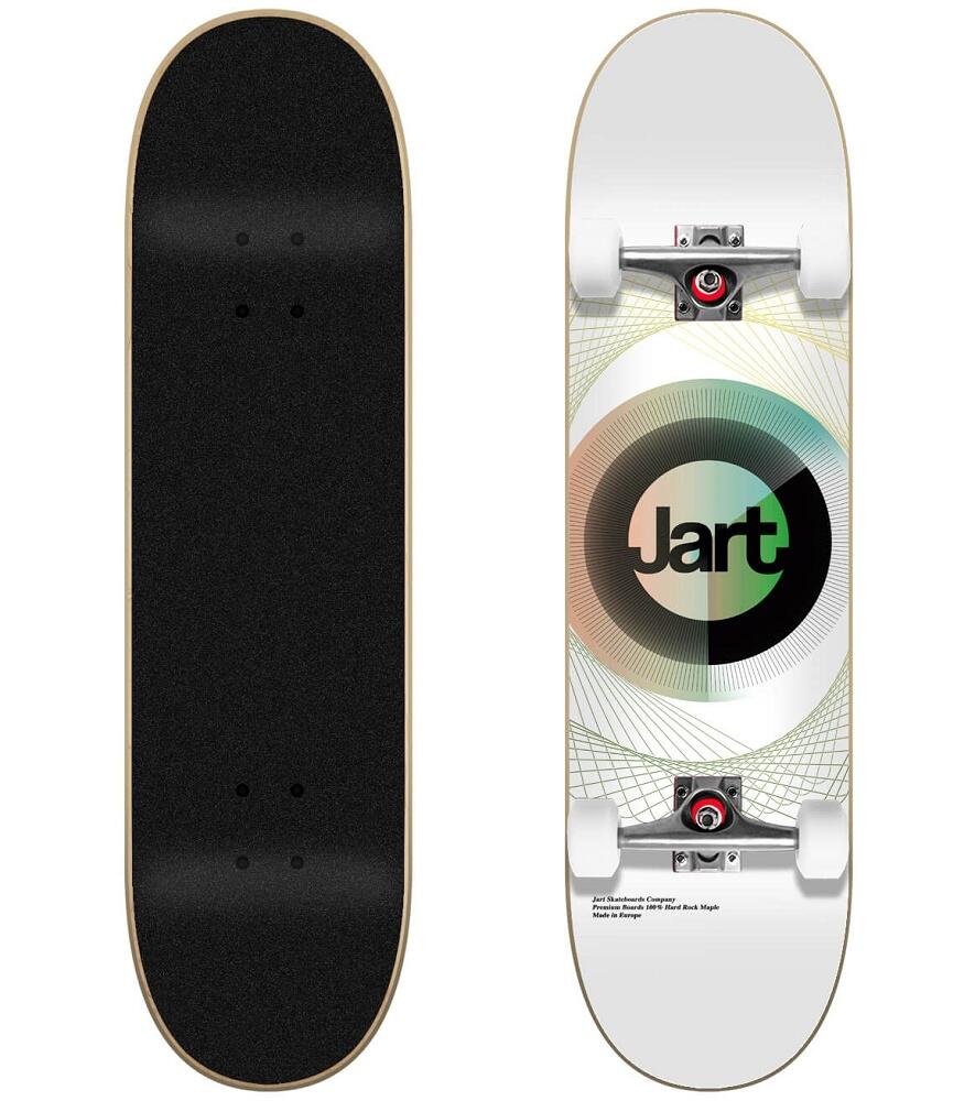 Jart Classic Skateboard 31.6 weiße Spirale 2/3