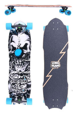 Long island clown longboard 37" rode wielen