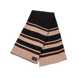 Couverture séchante carré Heavy Stripes noir/gris 140x160cm