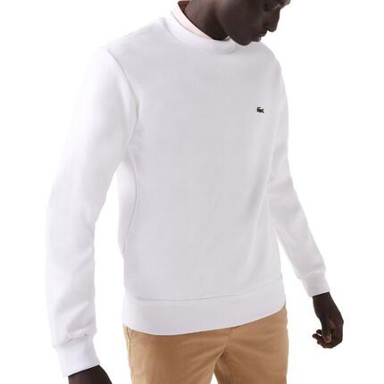 Sweat sans capuche homme Lacoste Blanc