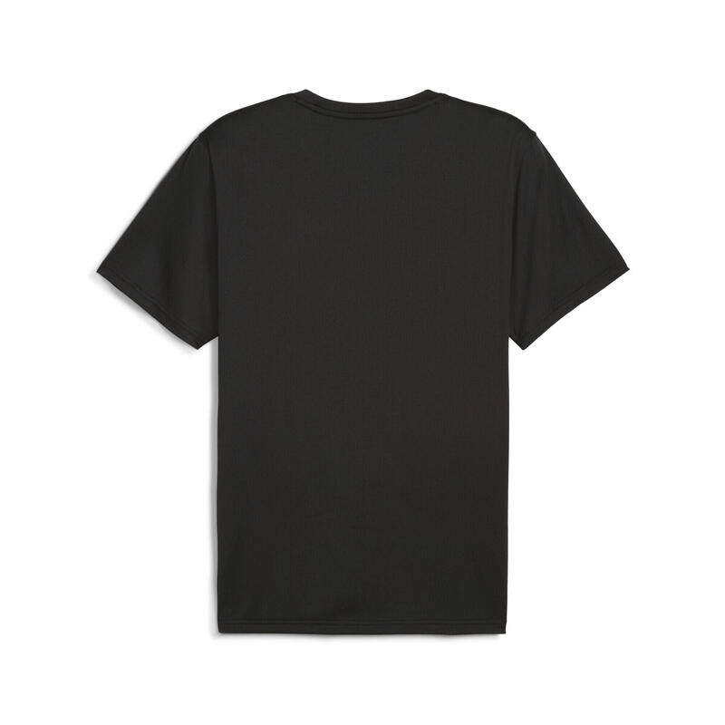 Tricou cu mânecă scurtă logo mare, negru PUMA