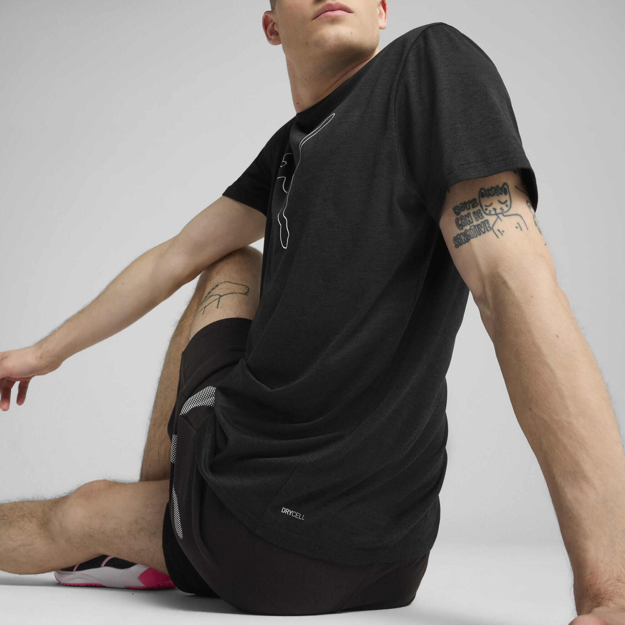 T-shirt logo CAT chiné TAD ESSENTIELS Homme PUMA 3/7