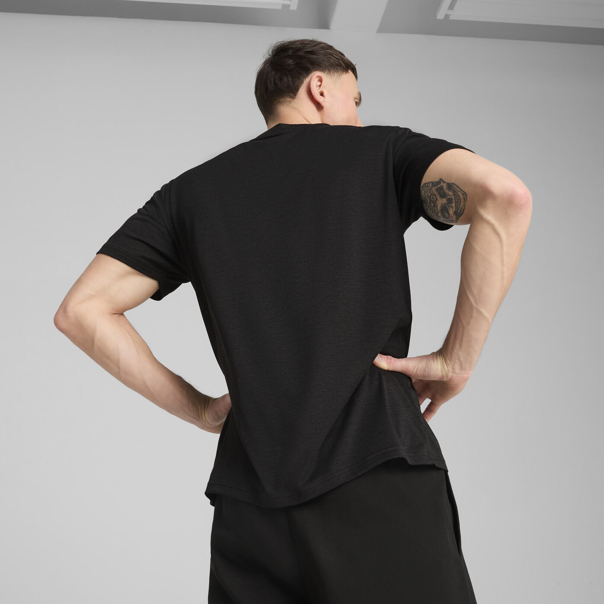 TAD ESSENTIALS Meliertes T-Shirt mit Cat Logo Herren PUMA 3/7