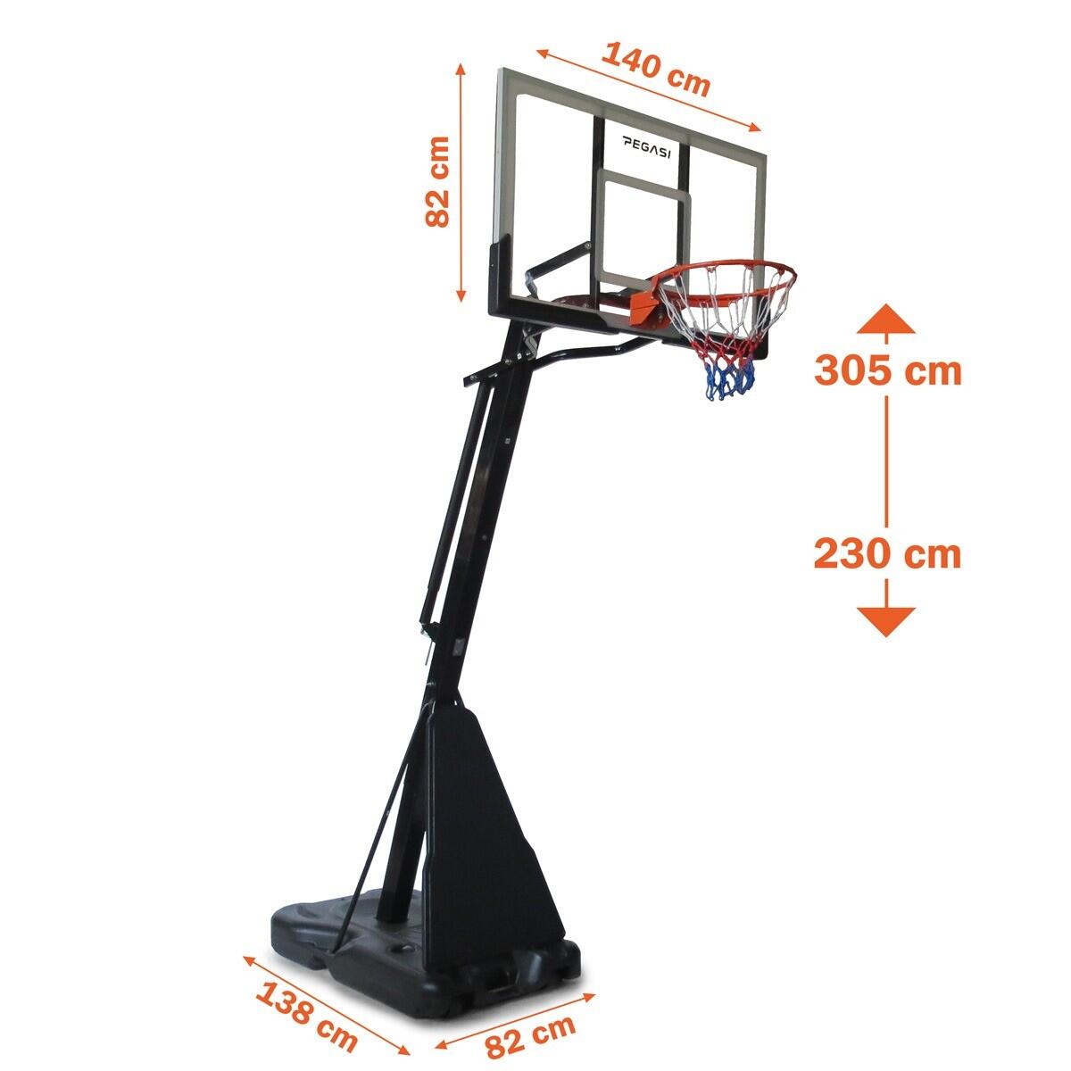Pegasi basketbalpaal Dunk Pro 2.30 - 3.05m 3/6