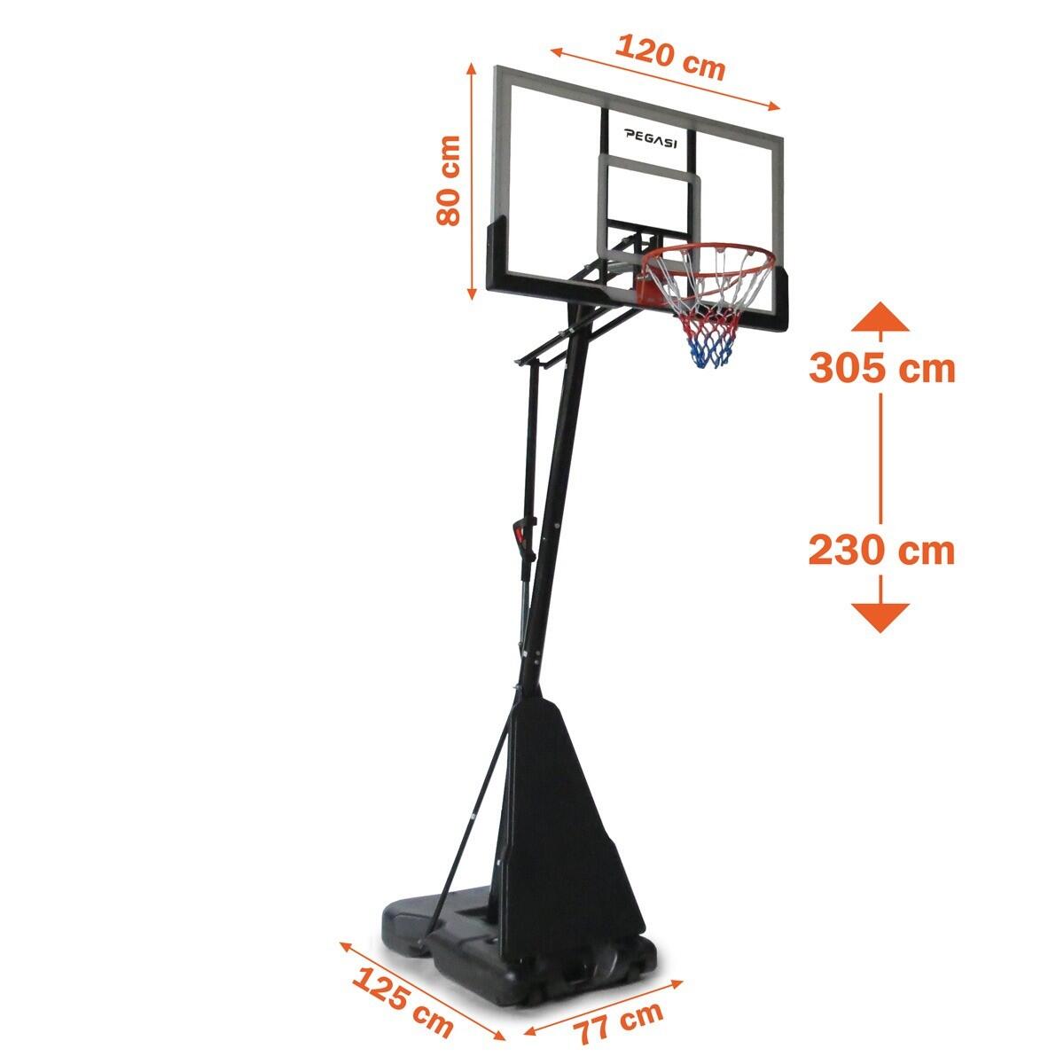 Pegasi basketbalpaal Dunk Master 2.30 - 3.05m 4/6