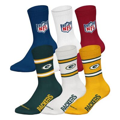 Socken Unisex 6er Pack Stretch-NFL 6Pack Crew Socks