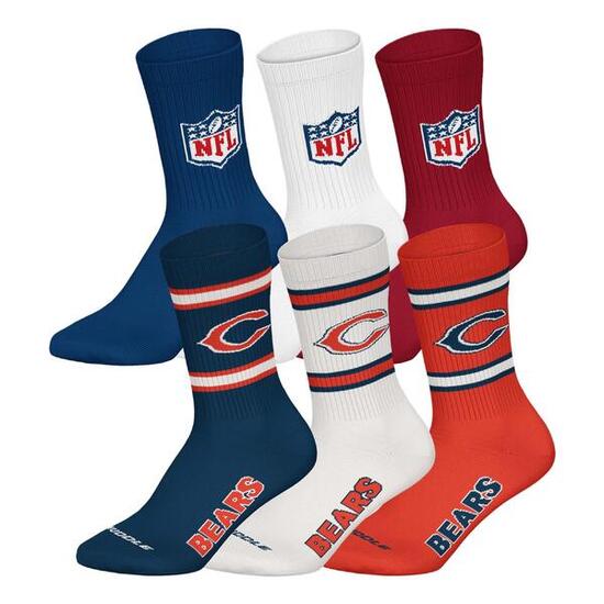 Socken Unisex 6er Pack Stretch-NFL 6Pack Crew Socks