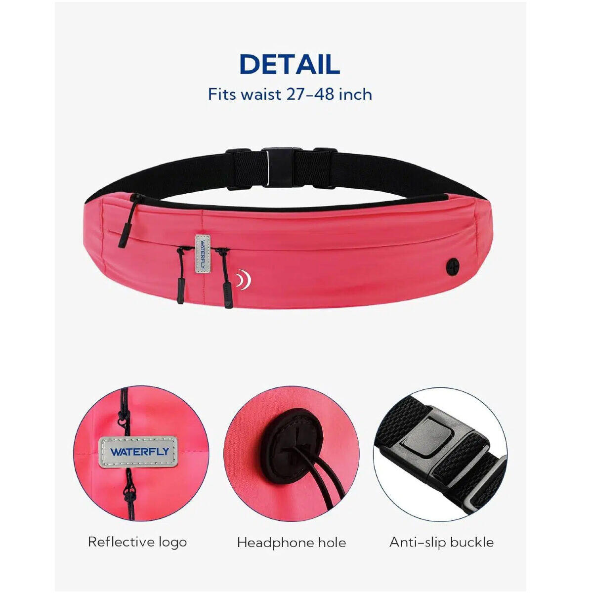 Waterfly Pochete Running Sport Running 3.0 Unisex Vermelho 2/5