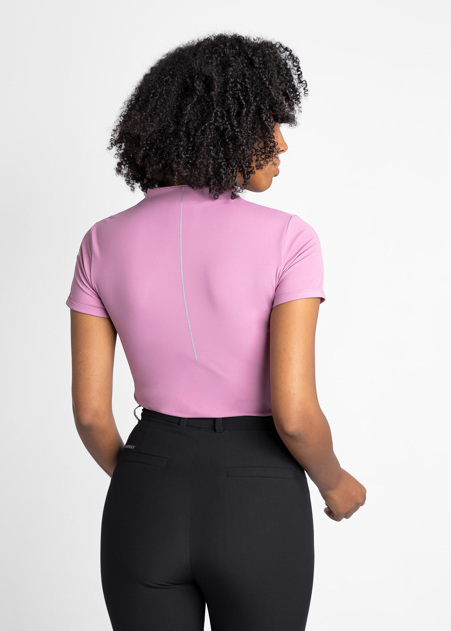 Chemise de golf femme Calusa noir tissu technique respirant 3/7