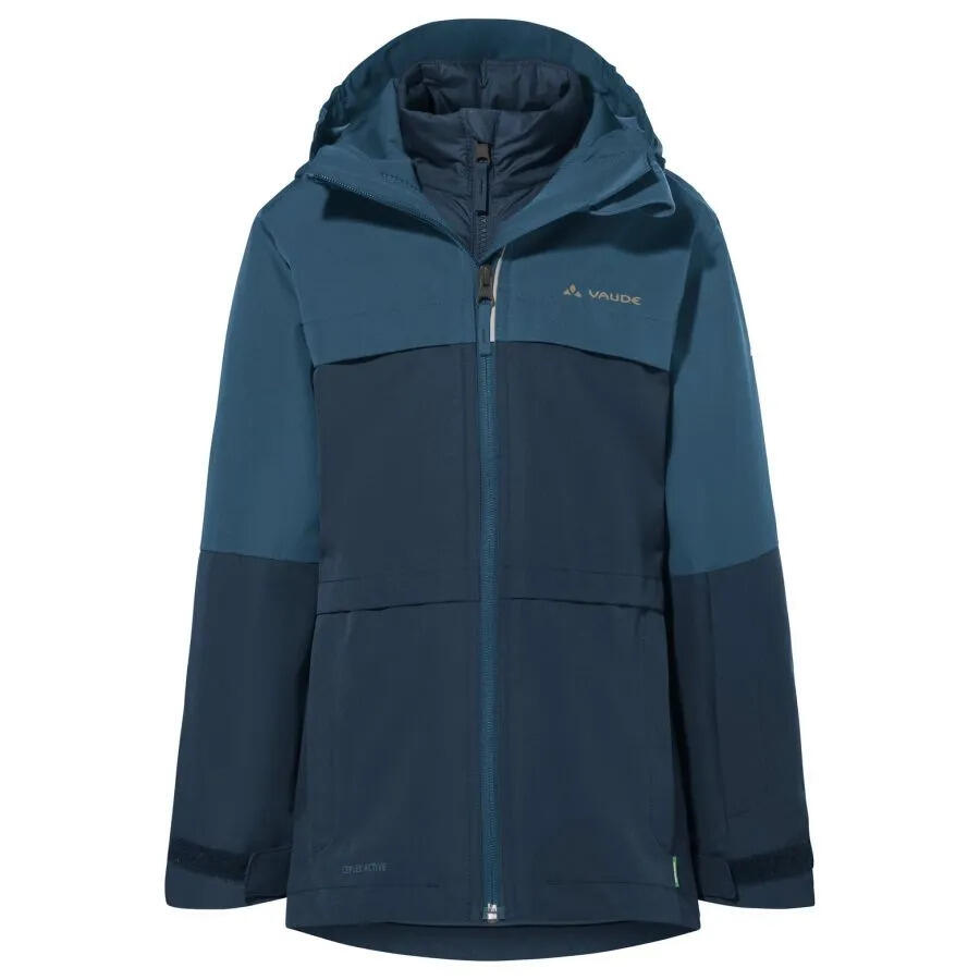 Kids zip-up hooded skiing jacket VAUDE Snow Cup III