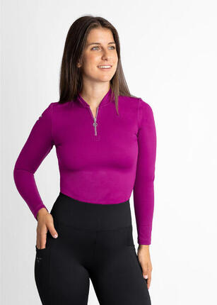 Polo de golf technique femme Cypress manches longues – Respirant et extensible