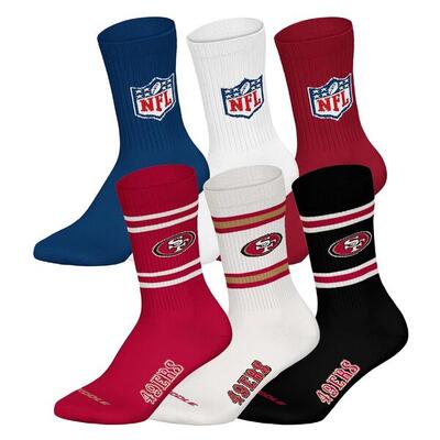 Socken Unisex 6er Pack Stretch-NFL 6Pack Crew Socks