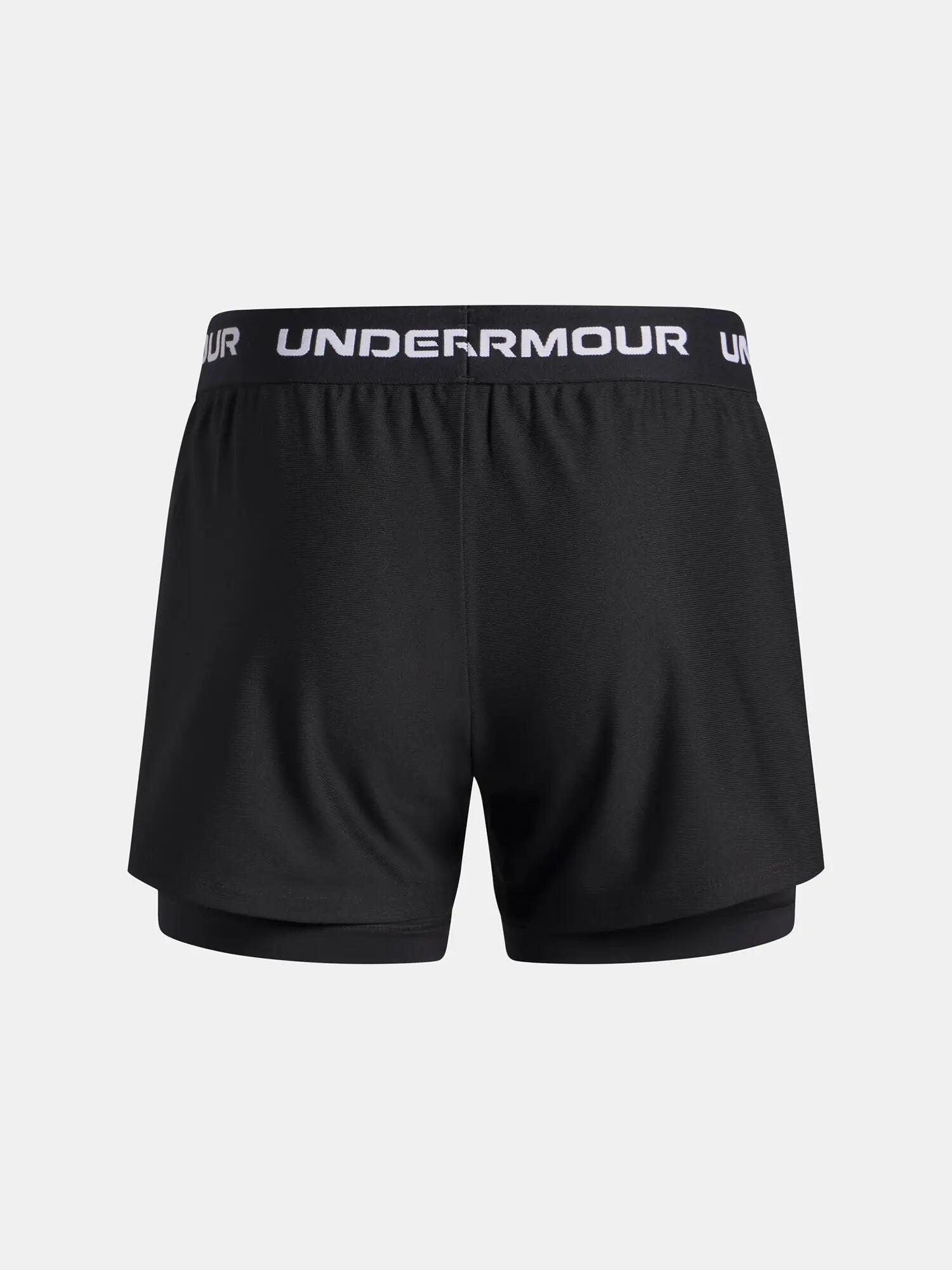 Lány rövidnadrág Under Armour UA Tech Play Up 2n1 Short-BLK 2/2