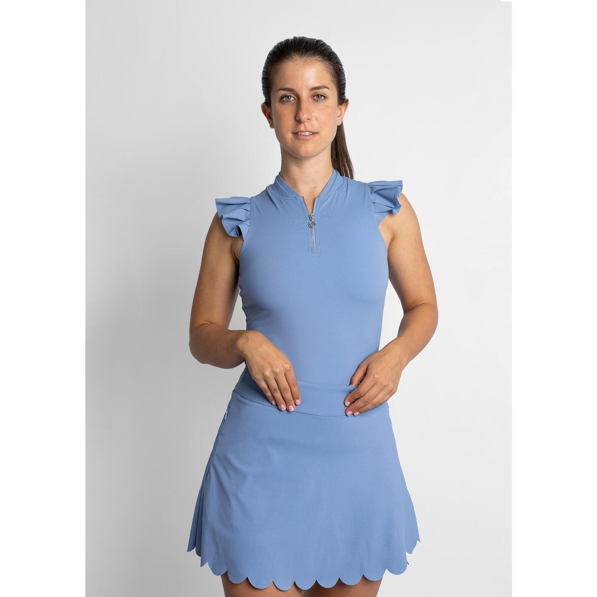 Flairway Golf - Polo De Golf Sans Manches Femme Quinta – Féminin, Respirant, Coupe Sportive - Chemise Sans Manche - Bleu - Decathlon