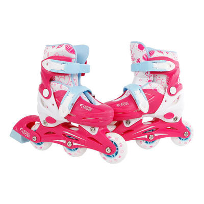 Street Rider pattini inline regolabili rosa taglia 26-29.