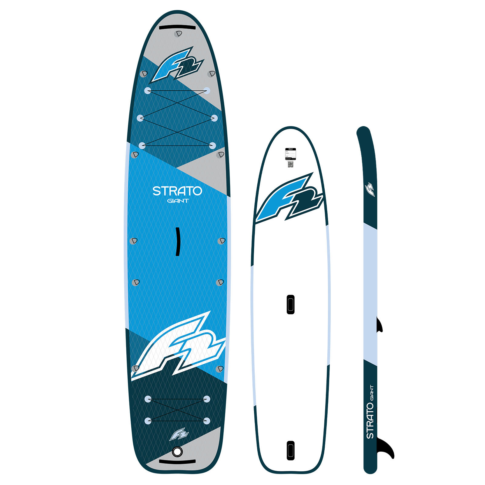 F2  SUP Stand Up Paddle Board Strato Giant 390cm 12,8 Blau 2/4