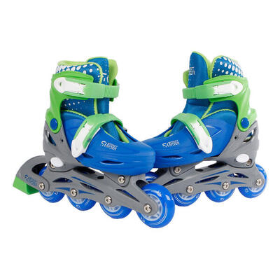 Street Rider pattini inline blu taglia regolabile 26-29.
