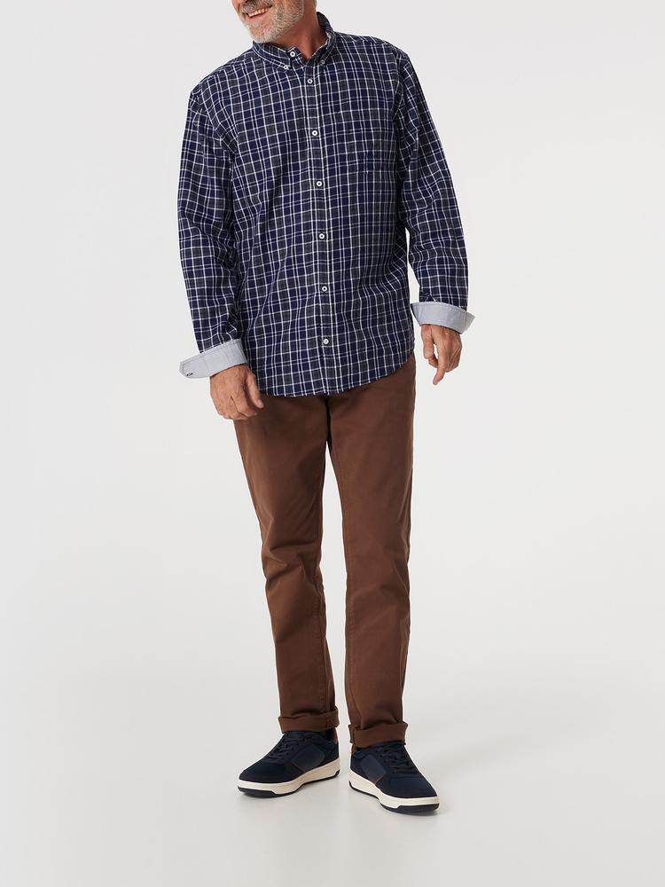 Chemise manches longues Homme - TONIECHE Bleu Marine 1/5