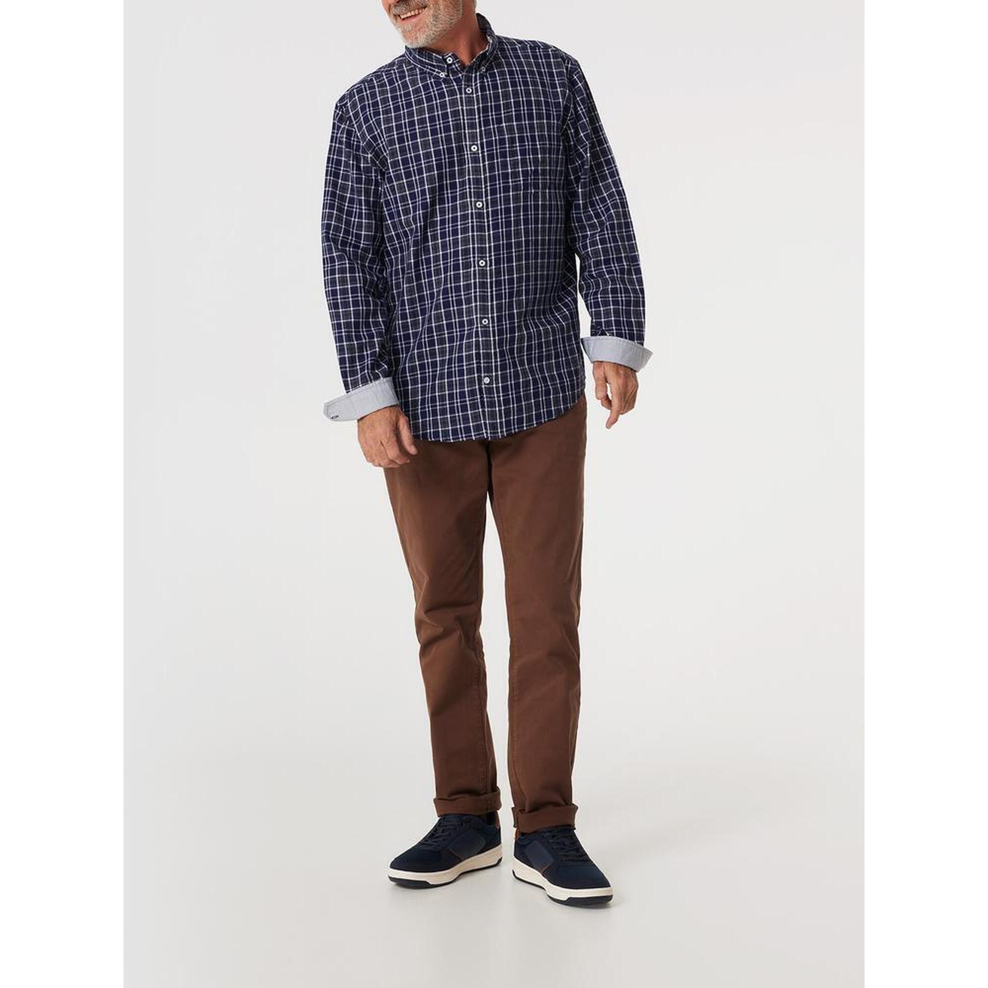 Tbs - Chemise Manches Longues Homme - Tonieche Bleu Marine - Chemise Manches Longues - Bleu - Decathlon