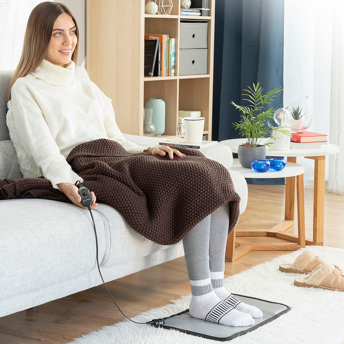 Tapis Électrique Chauffant INNOVAGOODS Gris 3/7