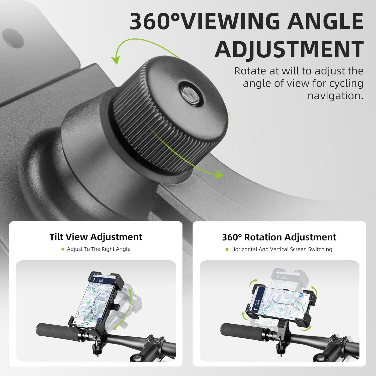 Support Téléphone Vélo/Moto Réglable à 360° 2/7