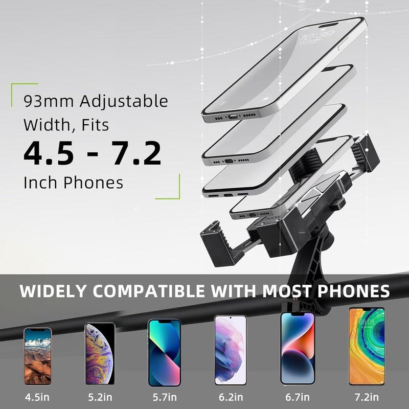Nastavitelný držák telefonu na kolo/motorku 360°