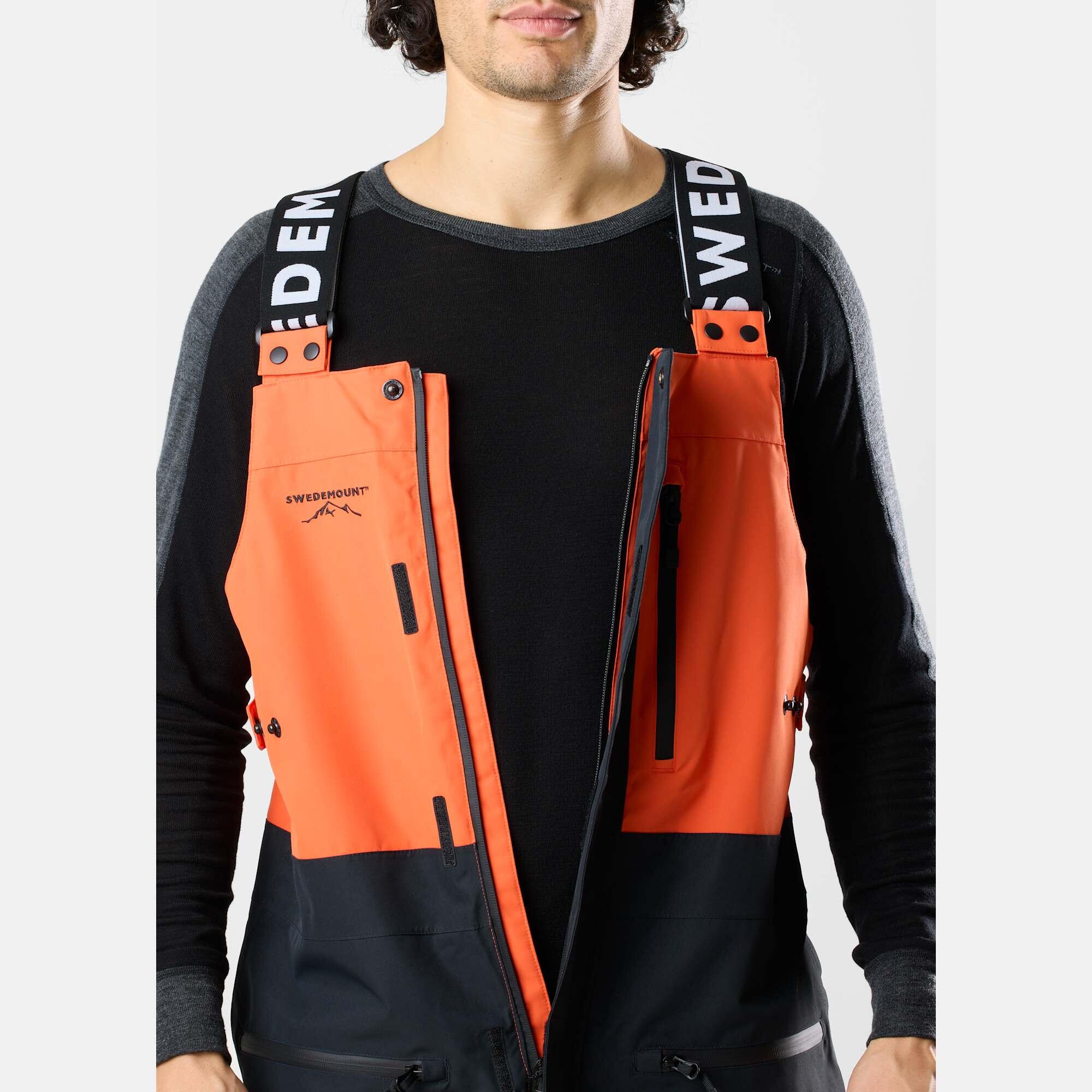 Pantalon de ski homme Freeride imperméable coupe-vent Bib 5/8