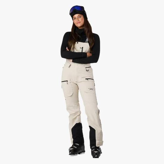 Pantalon de ski femme ski imperméable coupe-vent Lofoten 3L Shell Bib II