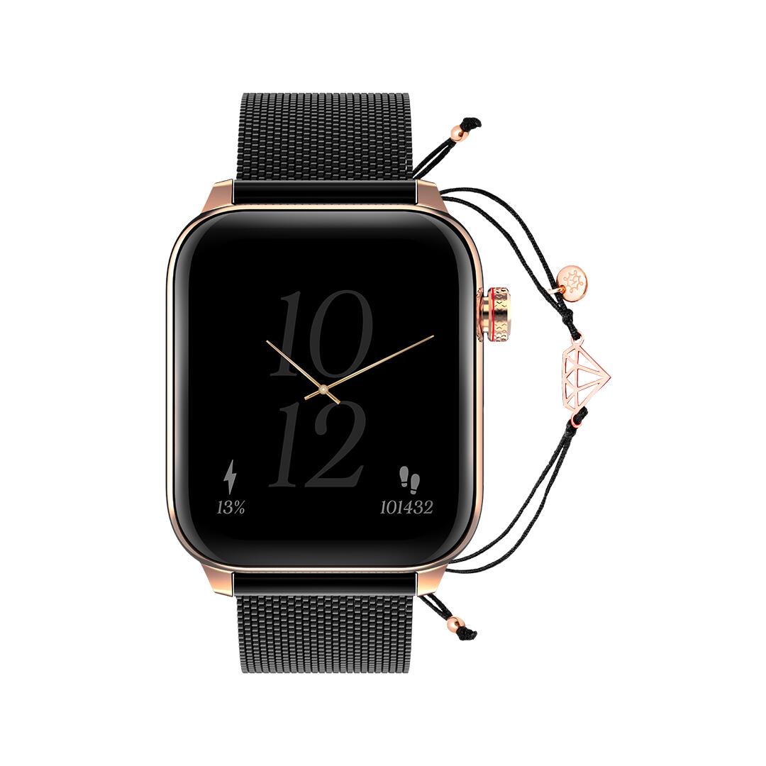 Montre connectée FW64 Oxygen 2 + Bracelet Noire Maxcom 1/4