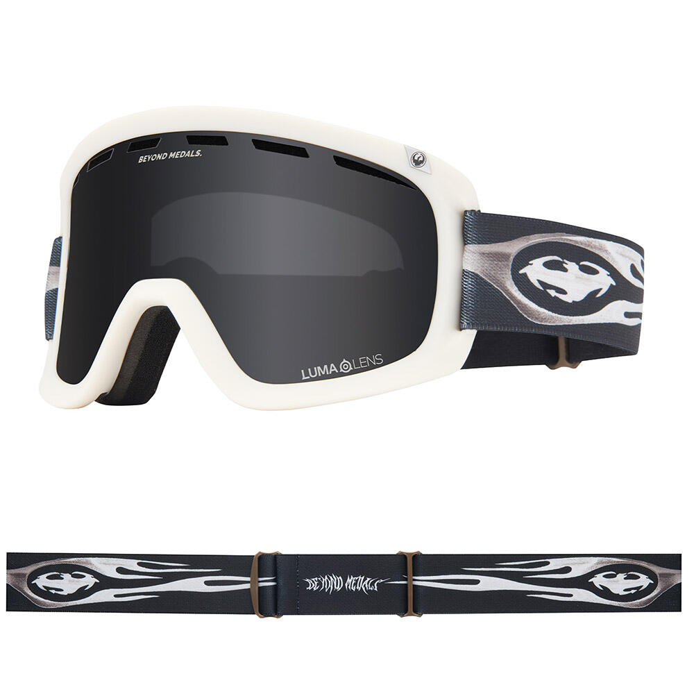 Dragon - D1 Otg Lunettes De Ski Unisexes - Beyond Medals/ll Dark Smoke & Ll Flash Blue - Masque De Ski - Bleu|gris - No Size - Decathlon