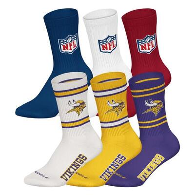 Socken Unisex 6er Pack Stretch-NFL 6Pack Crew Socks
