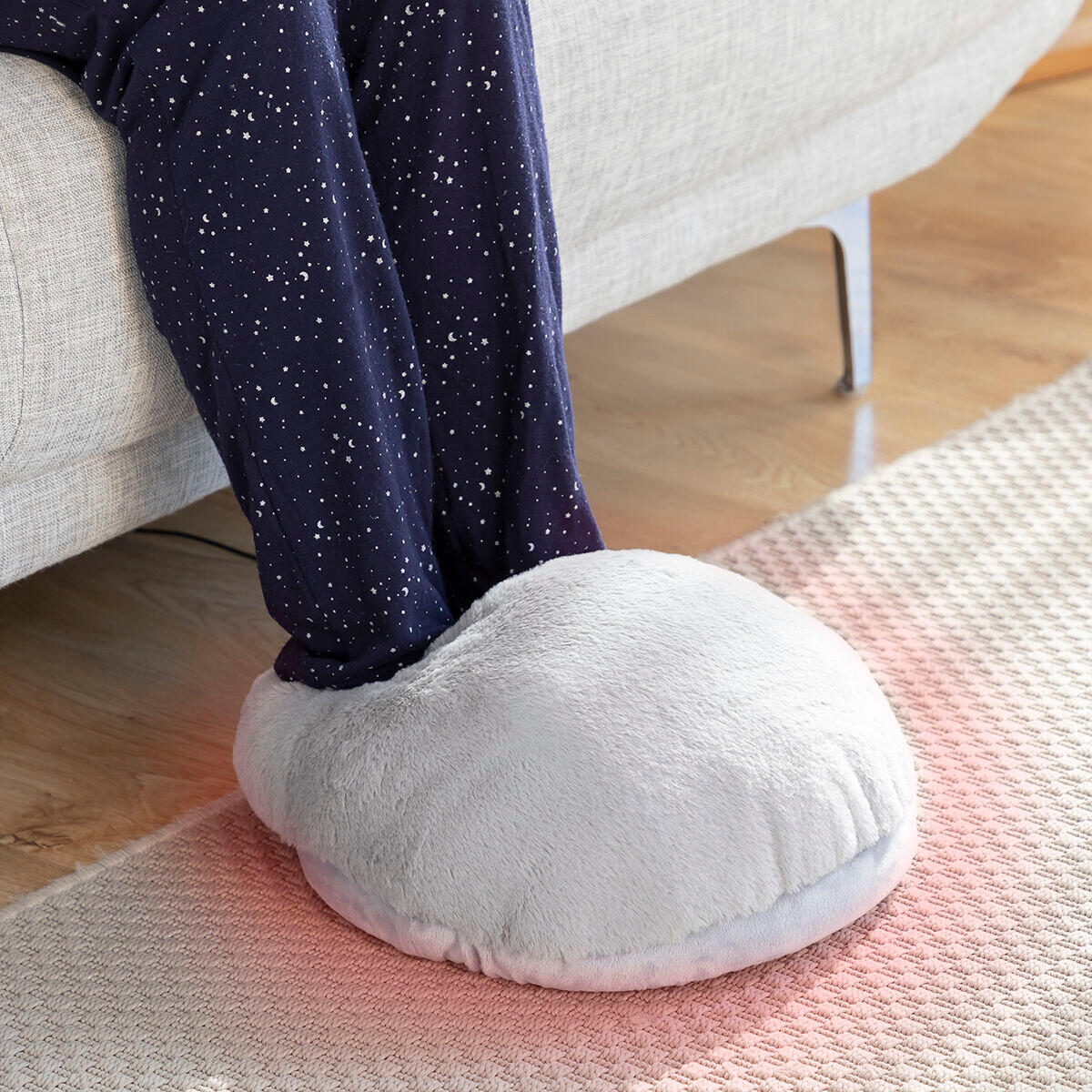 2-in-1 Elektrische Voetenwarmer INNOVAGOODS Grijs 3/5