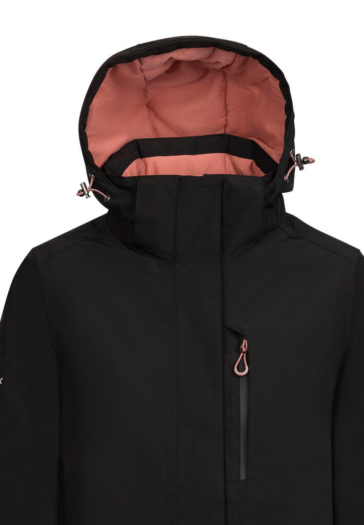 Trespass Hosho - Jaqueta Impermeável Feminina Preta 3/3