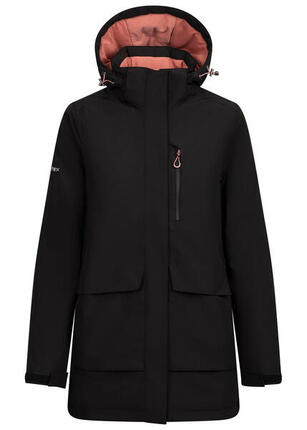 Trespass Hosho Damen wasserdichte Steppjacke Schwarz