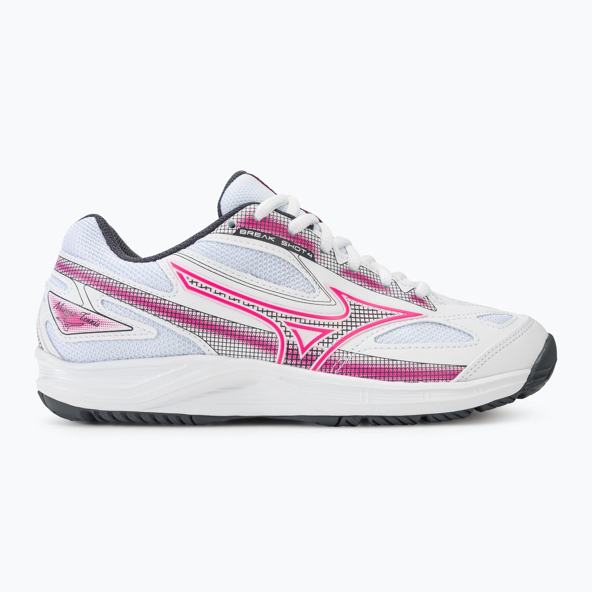 Buty do tenisa damskie Mizuno Break Shot 4 AC white/pink tetra/turbulence 2/7