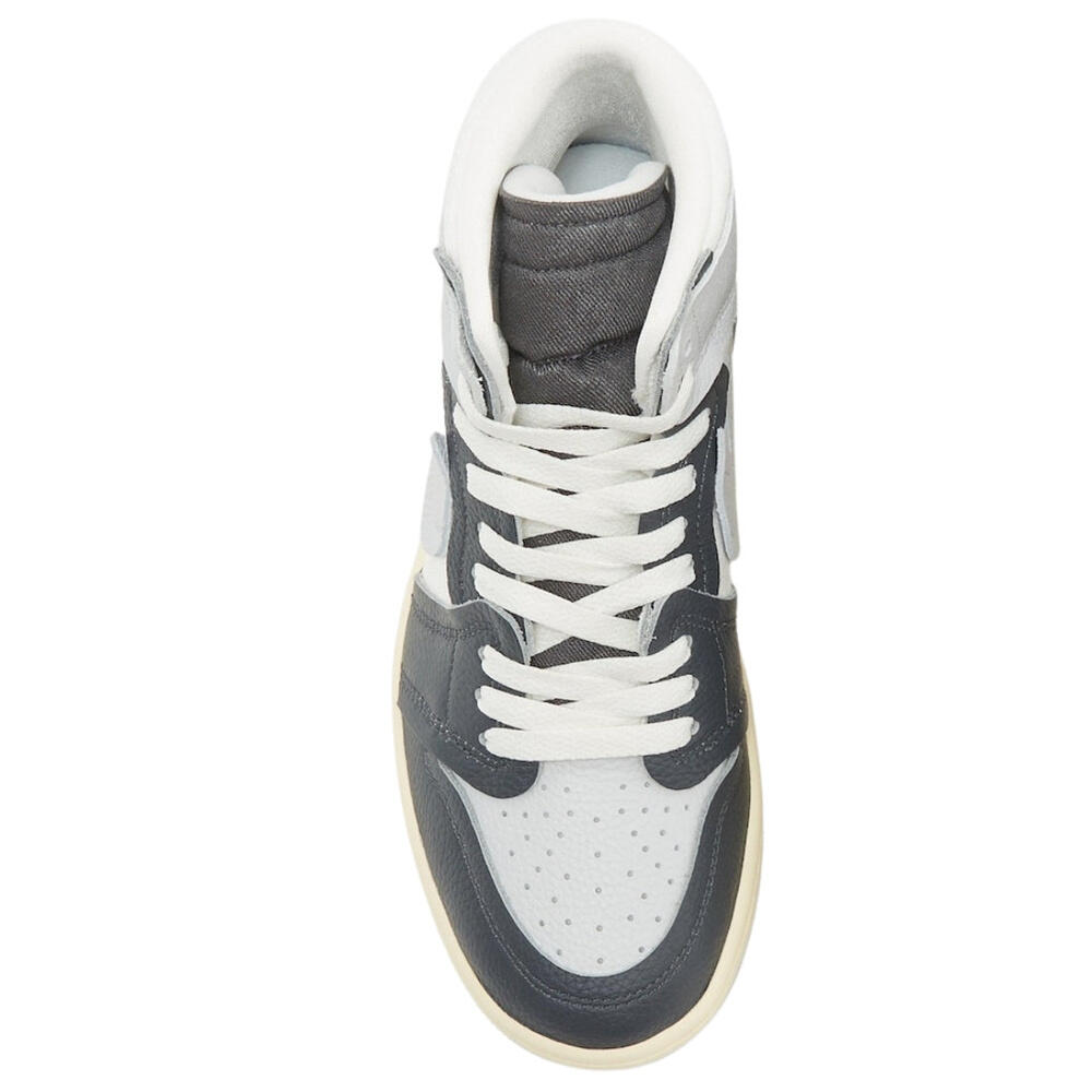 "Air Jordan 1" Sneaker für , Leder, Hoch geschnitten Damen Schwarz 4/5