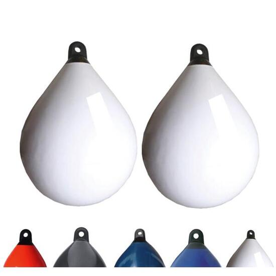 Lot de 2 pare-battages sphériques , diamètre 55 cm, blanc